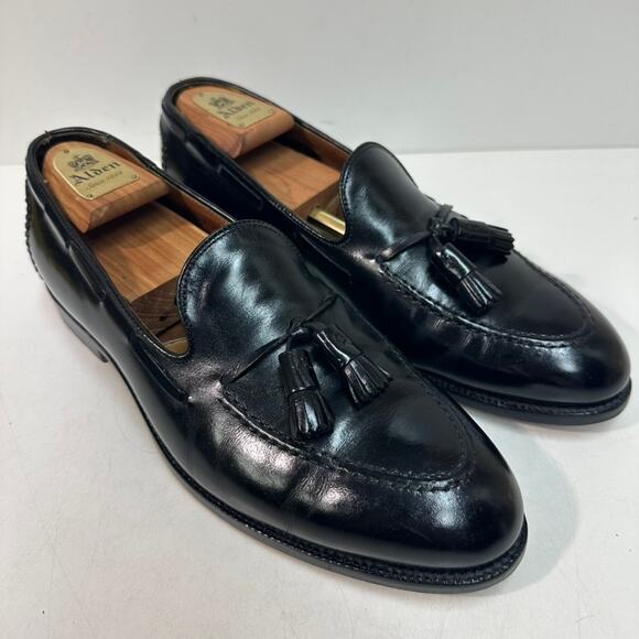 EXCELLENT Alden x Brooks Brothers Tassel Moccasin Loafer (Black Calf) USA 11.5 - Picture 1 of 12